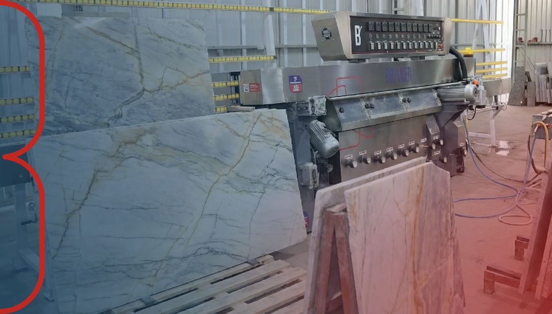 Polimento de quartzito com poliborda