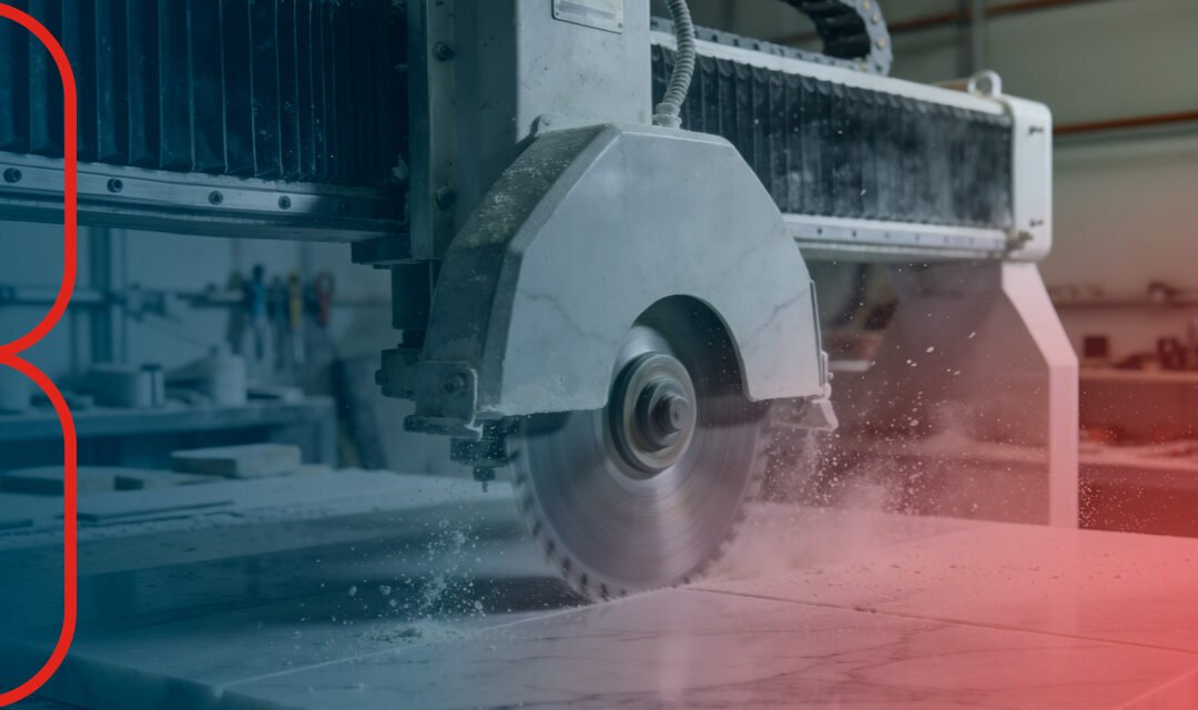 Como cortar mármore sintético com a serra ponte CNC